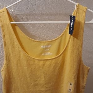 Yellow Old Navy Womens Tank New size XL sequins